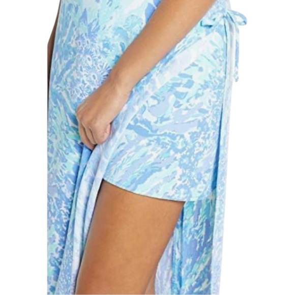 NEW LILLY PULITZER Laken Romper in Blue Haven Size 2 - Picture 3 of 6